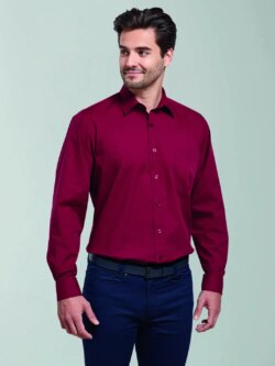 Men's Long Sleeve Poplin Shirt